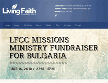 Tablet Screenshot of livingfaithchristianchurch.com